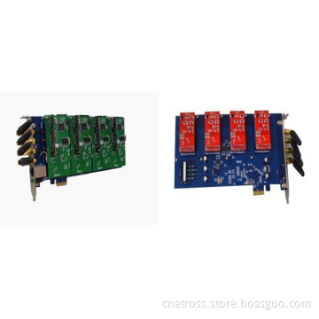 4 Ports GSM CDMA Asterisk PCI Express Analog Card